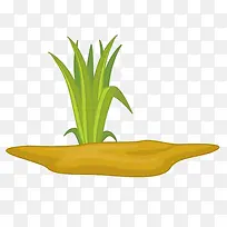卡通土地上的草-空若网 卡通土地上的草-空若网
