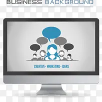 计算机聊天矢量-空若网 计算机聊天矢量-空若网