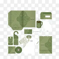 矢量企业办公用品VI设计-空若网 矢量企业办公用品VI设计-空若网