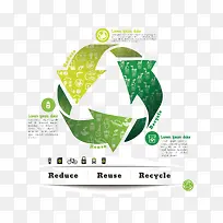 矢量箭头环保素材-空若网 矢量箭头环保素材-空若网