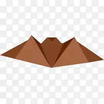 三角线对称折纸-空若网 三角线对称折纸-空若网