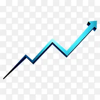 矢量数据折线图走向稳步上升蓝色-空若网 矢量数据折线图走向稳步上升蓝色-空若网