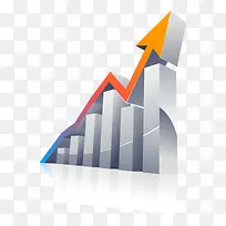 矢量数据折线图走向稳步上升渐变-空若网 矢量数据折线图走向稳步上升渐变-空若网