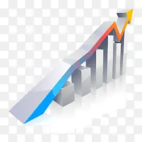矢量数据折线图走向稳步上升-空若网 矢量数据折线图走向稳步上升-空若网