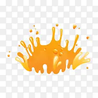 水花飞溅橙色矢量-空若网 水花飞溅橙色矢量-空若网