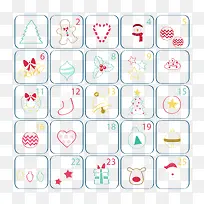 矢量圣诞节小素材-空若网 矢量圣诞节小素材-空若网