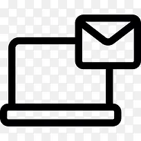 笔记本电脑的消息图标-空若网 笔记本电脑的消息图标-空若网