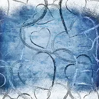 蓝色爱心背景-空若网 蓝色爱心背景-空若网