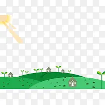 Ë®²Ê»ÂÌÉ«²ÝµØÐ¡Ê÷Ãç·¿ÎÝ-¿ÕÈôÍø Ë®²Ê»ÂÌÉ«²ÝµØÐ¡Ê÷Ãç·¿ÎÝ-¿ÕÈôÍø