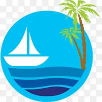 水彩海洋LOGO-空若网 水彩海洋LOGO-空若网