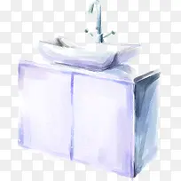 水彩画洗手盆室内素材-空若网 水彩画洗手盆室内素材-空若网