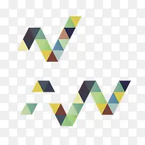 三角形状折线-空若网 三角形状折线-空若网