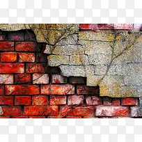 怀旧砖墙背景-空若网 怀旧砖墙背景-空若网