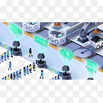 创意扁平汽车制造-空若网 创意扁平汽车制造-空若网