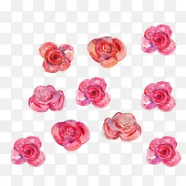 水彩红花-空若网 水彩红花-空若网