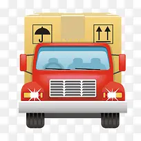 矢量卡车纸箱货物-空若网 矢量卡车纸箱货物-空若网