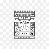 创意猫爪封面海报-空若网 创意猫爪封面海报-空若网