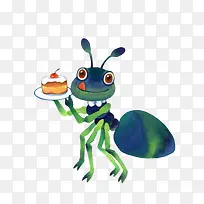 手托蛋糕的蚂蚁-空若网 手托蛋糕的蚂蚁-空若网