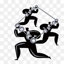 矢量共同成长插画-空若网 矢量共同成长插画-空若网