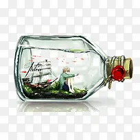 卡通漂流瓶-空若网 卡通漂流瓶-空若网