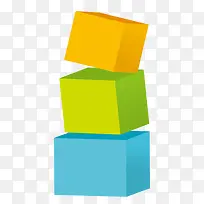 彩色叠加方块-空若网 彩色叠加方块-空若网