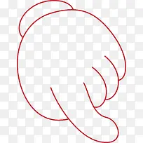 卡通可爱的手指素材图-空若网 卡通可爱的手指素材图-空若网