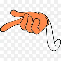 随意的卡通手指素材图-空若网 随意的卡通手指素材图-空若网