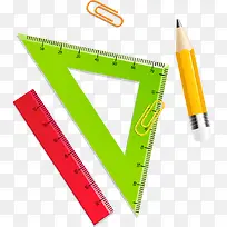 手绘彩色数学用品图案-空若网 手绘彩色数学用品图案-空若网