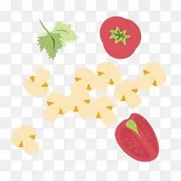 扁平化蘑菇西红柿-空若网 扁平化蘑菇西红柿-空若网