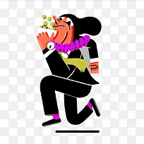 运动的插画人物-空若网 运动的插画人物-空若网