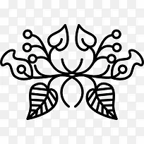 花艺设计复杂的对称图标-空若网 花艺设计复杂的对称图标-空若网