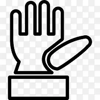 割手的轮廓图标-空若网 割手的轮廓图标-空若网