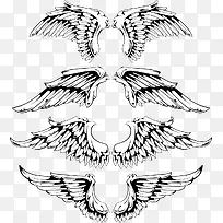 翅膀剪影素材-空若网 翅膀剪影素材-空若网