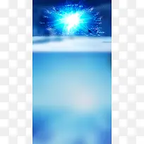 蓝色夏日背景-空若网 蓝色夏日背景-空若网