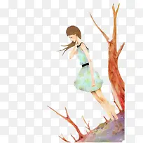 秋风中的少女-空若网 秋风中的少女-空若网