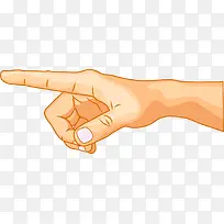 黄色手指指向手势-空若网 黄色手指指向手势-空若网