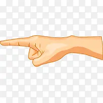 黄色手指指向手势-空若网 黄色手指指向手势-空若网