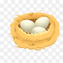 矢量鸟蛋鸟窝素材-空若网 矢量鸟蛋鸟窝素材-空若网