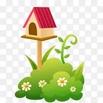 矢量鸟窝素材-空若网 矢量鸟窝素材-空若网