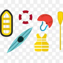 矢量海滩用具-空若网 矢量海滩用具-空若网