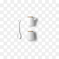 白色勺子杯子-空若网 白色勺子杯子-空若网