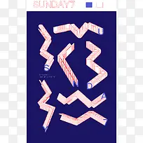 创意字体星期天海报-空若网 创意字体星期天海报-空若网