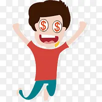 创意金钱眼睛人物-空若网 创意金钱眼睛人物-空若网