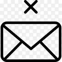删除电子邮件的轮廓图标-空若网 删除电子邮件的轮廓图标-空若网