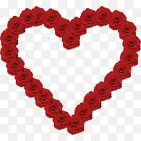 爱心玫瑰花圈素材-空若网 爱心玫瑰花圈素材-空若网