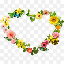 爱心心形花圈-空若网 爱心心形花圈-空若网