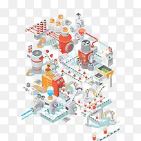 扁平化卡通电子元件-空若网 扁平化卡通电子元件-空若网