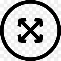 移动箭头符号的圆形按钮图标-空若网 移动箭头符号的圆形按钮图标-空若网