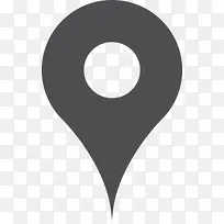 黑色创意定位图标-空若网 黑色创意定位图标-空若网