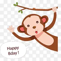 可爱猴子生日派对-空若网 可爱猴子生日派对-空若网